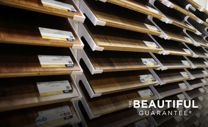 Hard surface flooring display